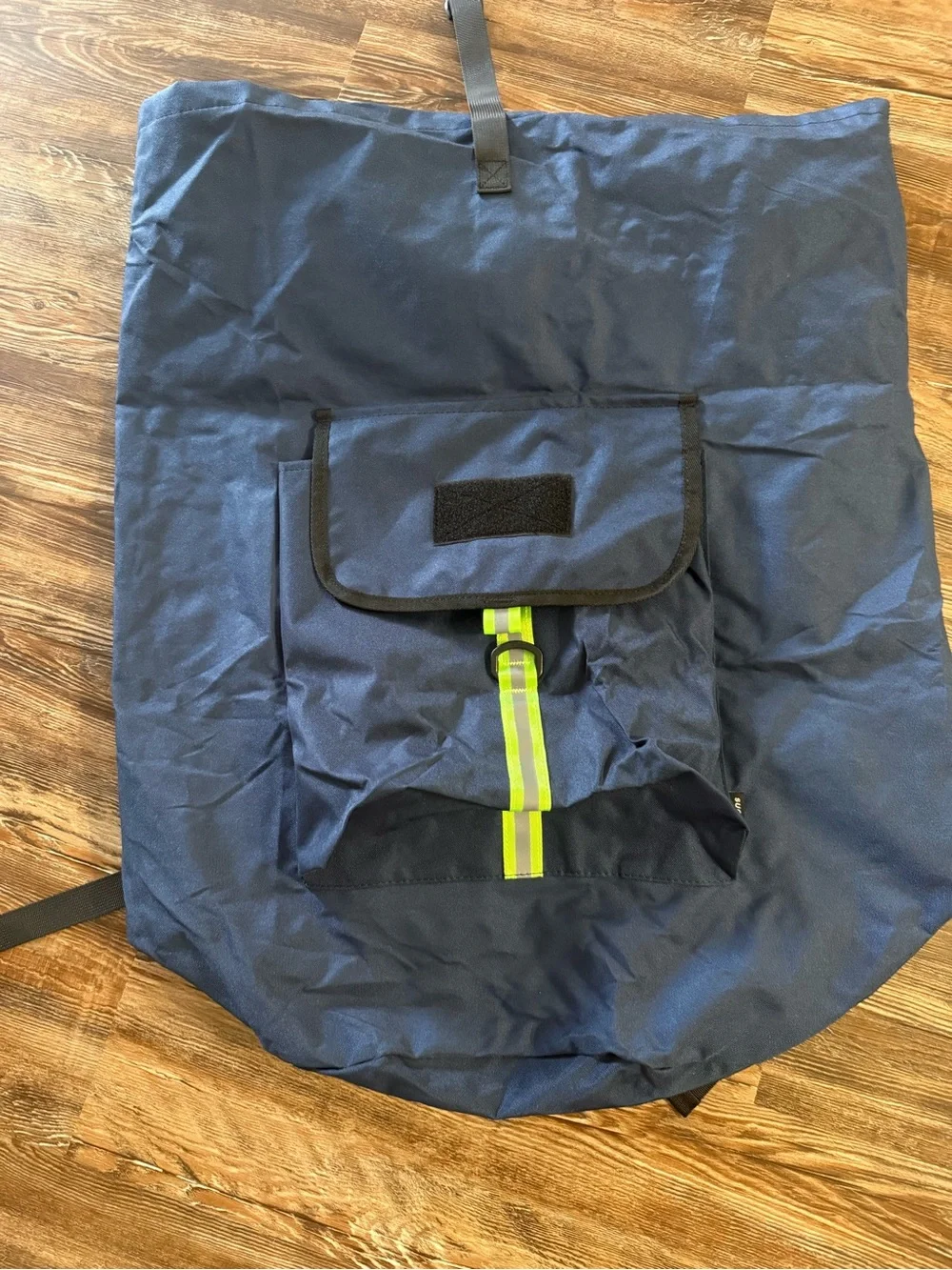 Navy Backpack with Reflective Stripe